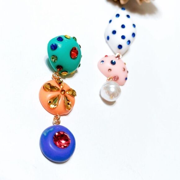 Geo drop earrings M14 - Picture 4 of 7